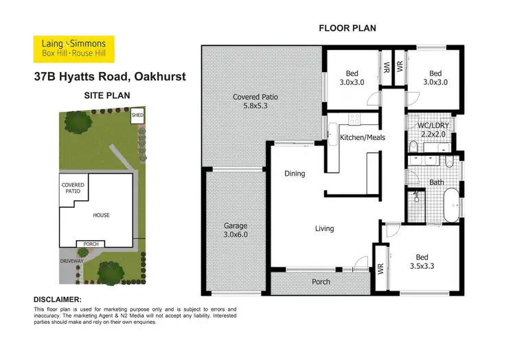 Floorplan of Homely house listing, 37B Hyatts Road, Oakhurst NSW 2761