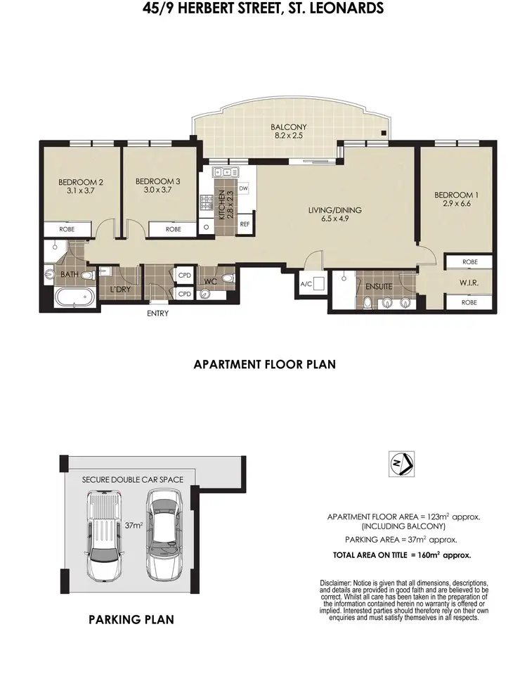 Floorplan of Homely apartment listing, 45/9 Herbert Street, St Leonards NSW 2065