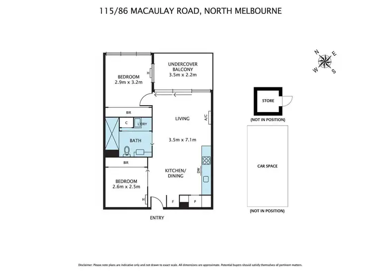 Floorplan of Homely apartment listing, 115/86 Macaulay Road, North Melbourne VIC 3051