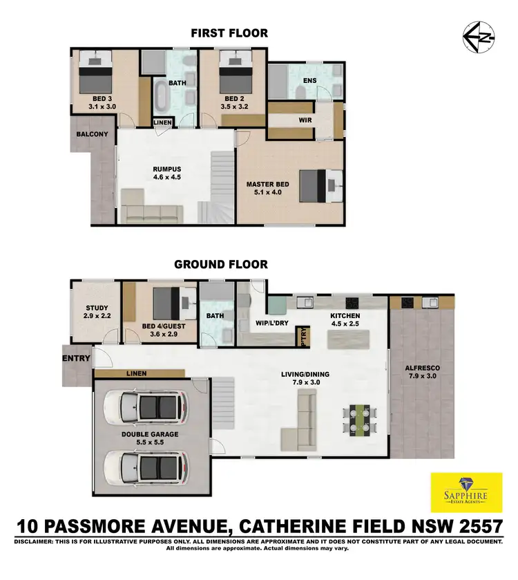 Floorplan of Homely house listing, 10 Passmore Avenue, Catherine Field NSW 2557