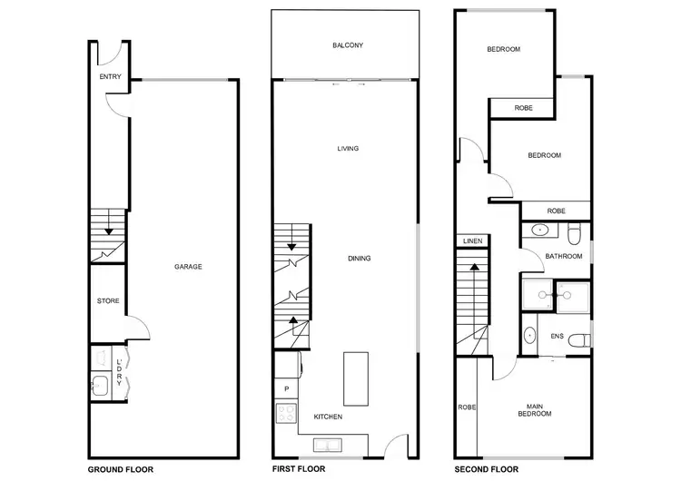 Floorplan of Homely townhouse listing, 45/2 Foulkes Street, Denman Prospect ACT 2611