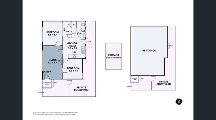 Floorplan of Homely unit listing, 1/122 Edwardes Street, Reservoir VIC 3073