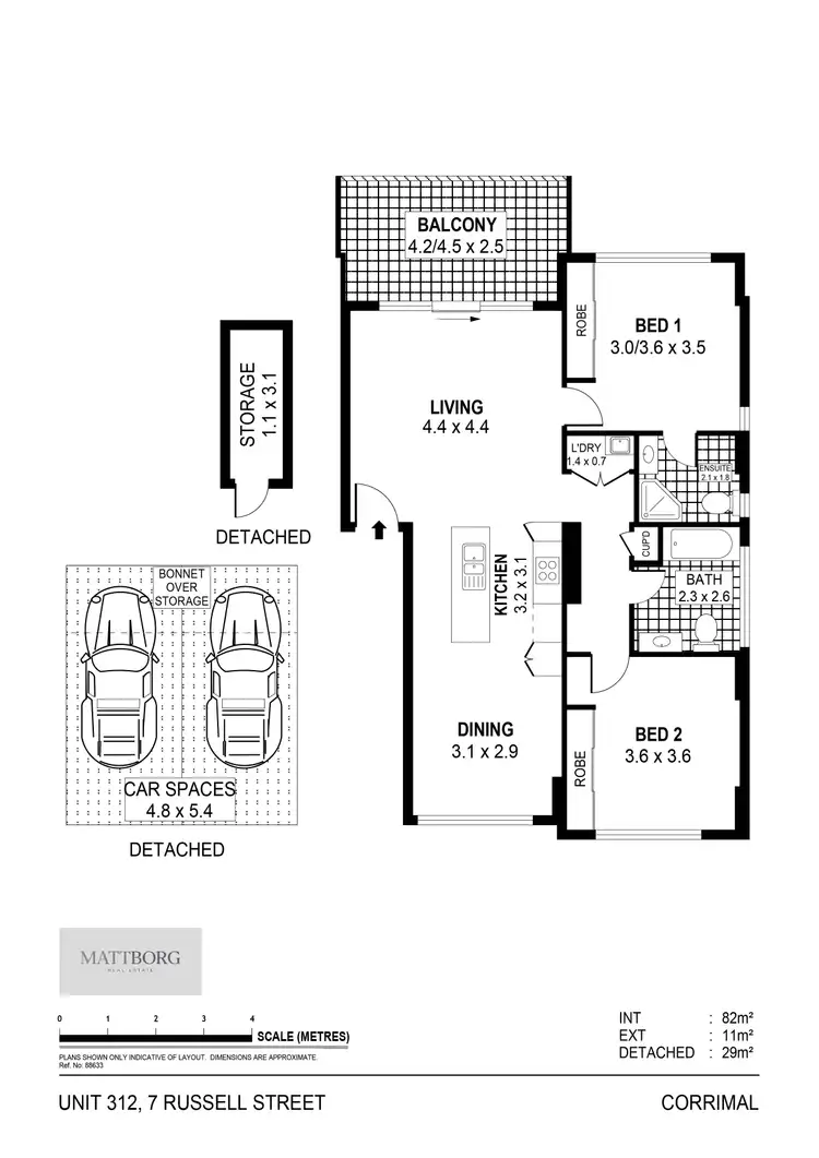Floorplan of Homely apartment listing, 307/7 Russell Street, Corrimal NSW 2518