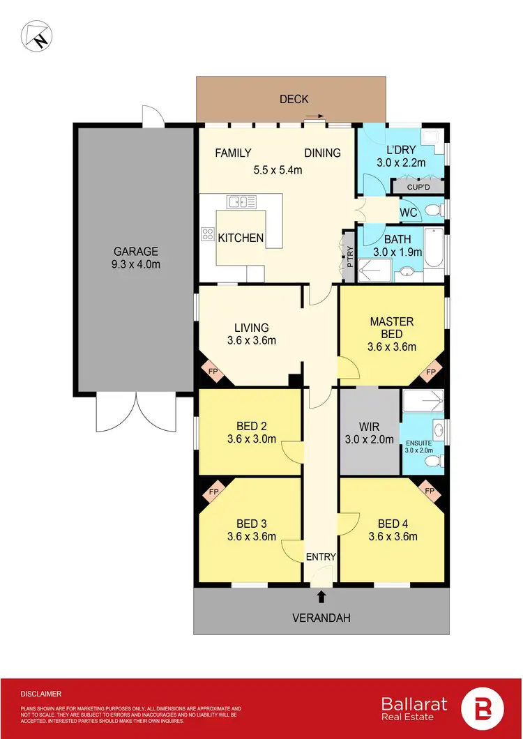 Floorplan of Homely house listing, 13 Blair Street, Golden Point VIC 3350