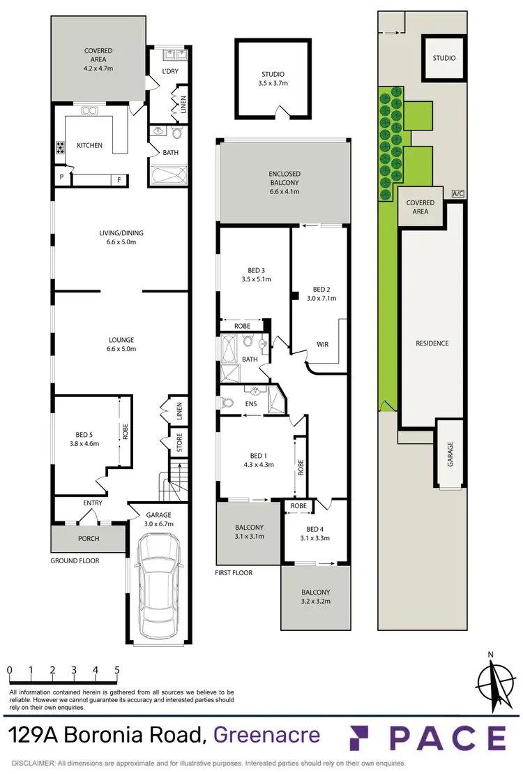 Floorplan of Homely semi-detached listing, 129A Boronia Road, Greenacre NSW 2190