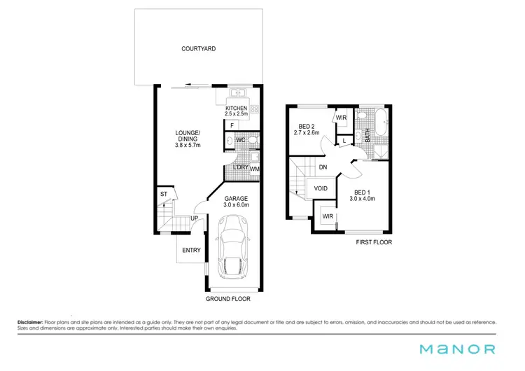 Floorplan of Homely townhouse listing, 2/71-73 Saddington Street, St Marys NSW 2760