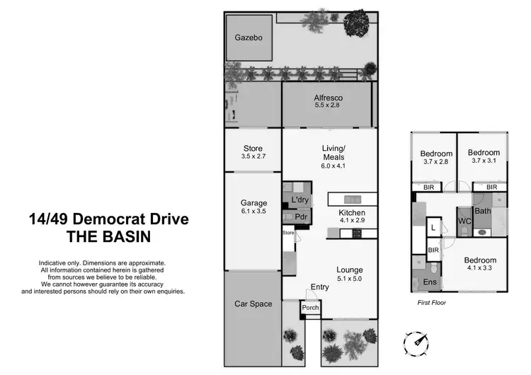 Floorplan of Homely townhouse listing, 14/49 Democrat Drive, The Basin VIC 3154