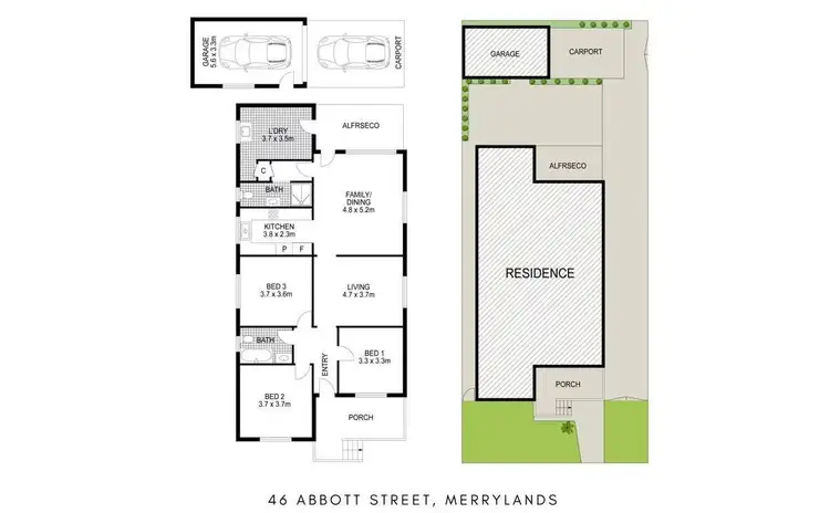 Floorplan of Homely house listing, 46 Abbott Street, Merrylands NSW 2160