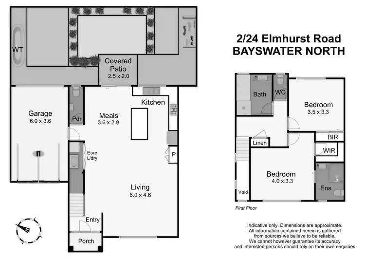 Floorplan of Homely townhouse listing, 2/24 Elmhurst Road, Bayswater North VIC 3153