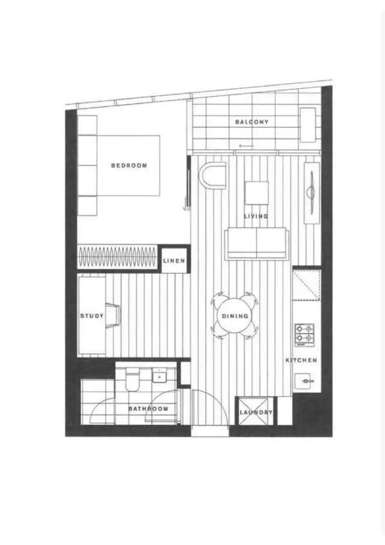 Floorplan of Homely apartment listing, 909S/889 Collins Street, Docklands VIC 3008