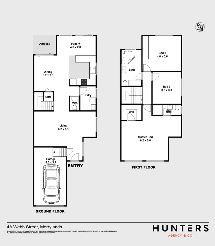 Floorplan of Homely semi-detached listing, 4A Webb Street, Merrylands NSW 2160