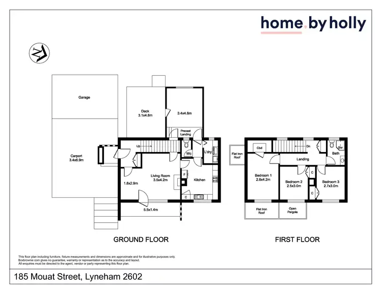 Floorplan of Homely house listing, 185 Mouat Street, Lyneham ACT 2602