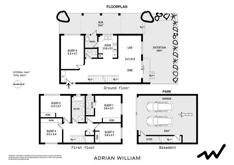 Floorplan of Homely townhouse listing, 7/28-30 Phillips Avenue, Canterbury NSW 2193