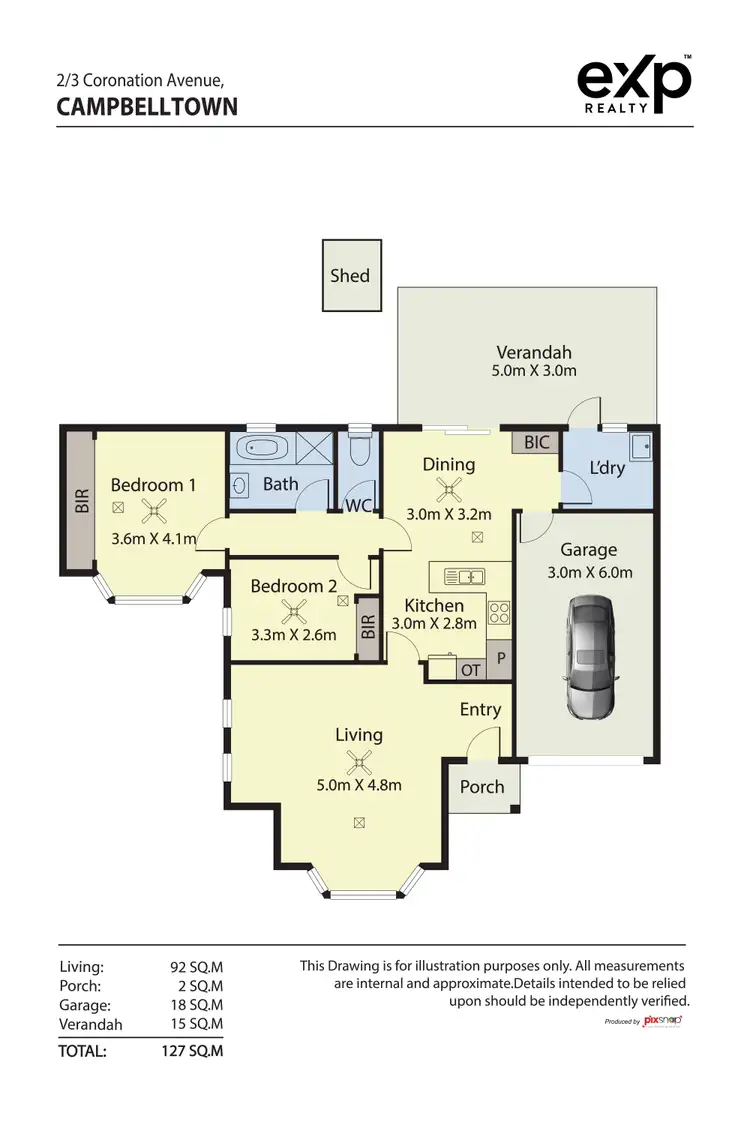 Floorplan of Homely house listing, 2/3 Coronation Avenue, Campbelltown SA 5074