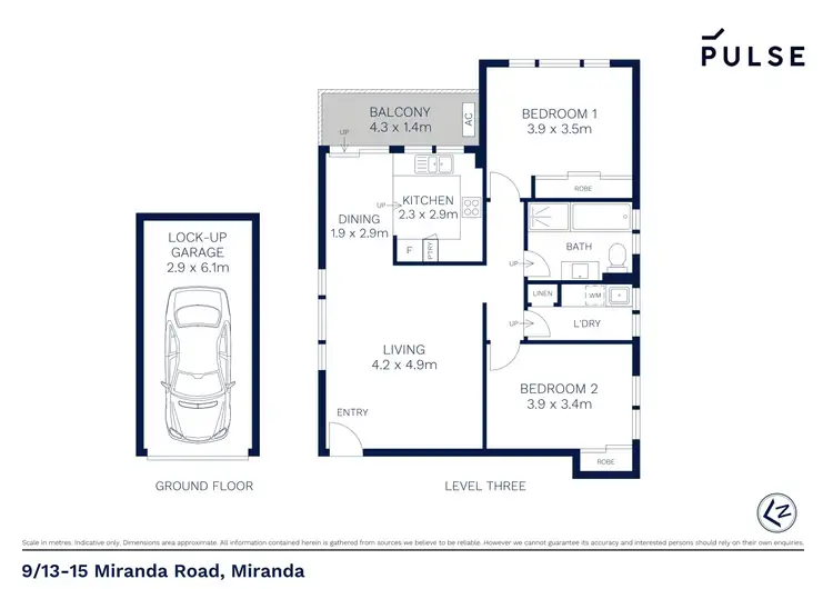 Floorplan of Homely apartment listing, 9/13-15 Miranda Road, Miranda NSW 2228