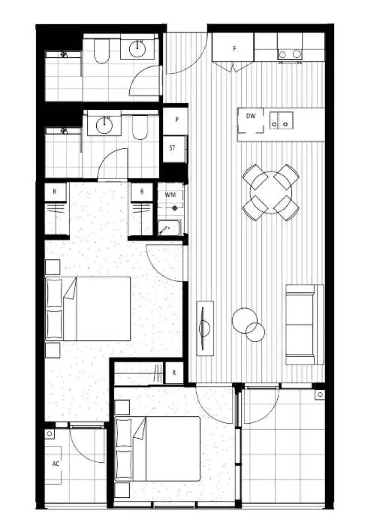 Floorplan of Homely apartment listing, 312/1 Boolee Street, Reid ACT 2612