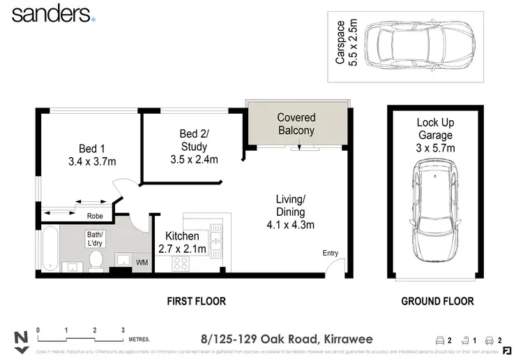 Floorplan of Homely apartment listing, 8/125-129 Oak Road, Kirrawee NSW 2232