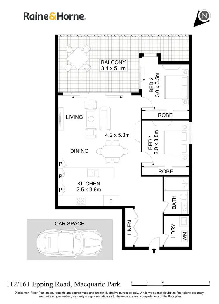 Floorplan of Homely apartment listing, 112/161 Epping Road, Macquarie Park NSW 2113