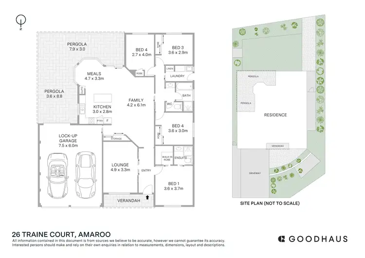 Floorplan of Homely house listing, 26 Traine Court, Amaroo ACT 2914