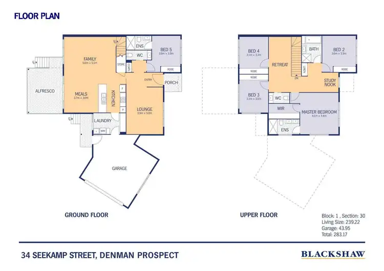 Floorplan of Homely townhouse listing, 34 Seekamp Street, Denman Prospect ACT 2611
