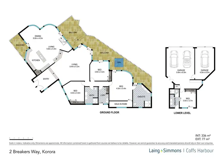 Floorplan of Homely house listing, 2 Breakers Way, Korora NSW 2450
