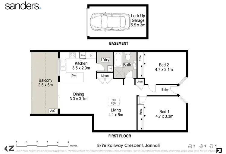 Floorplan of Homely unit listing, 8/96 Railway Crescent, Jannali NSW 2226