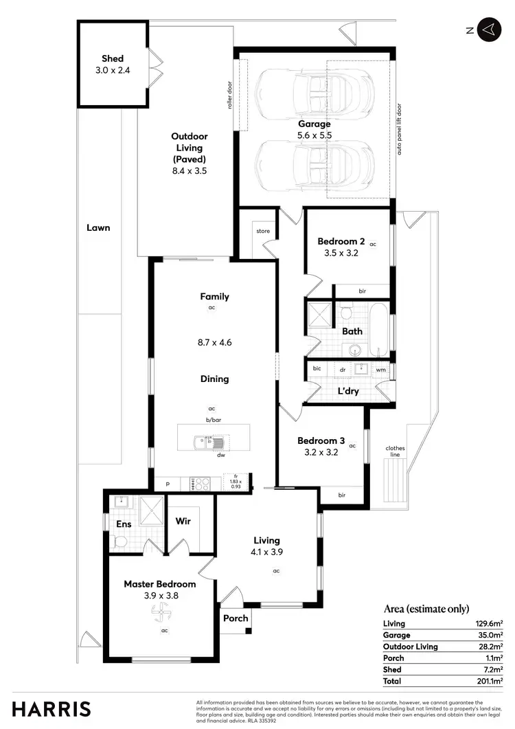 Floorplan of Homely house listing, 2 Magellan Road, Seaford Meadows SA 5169