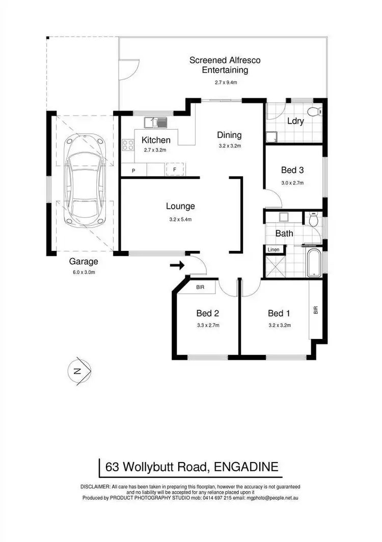 Floorplan of Homely house listing, 63 Wollybutt Road, Engadine NSW 2233