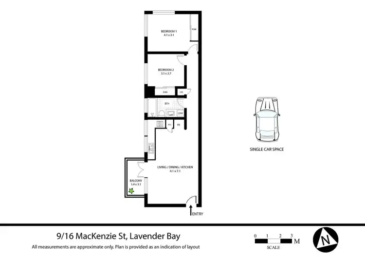Floorplan of Homely apartment listing, 9/16 MacKenzie Street, Lavender Bay NSW 2060