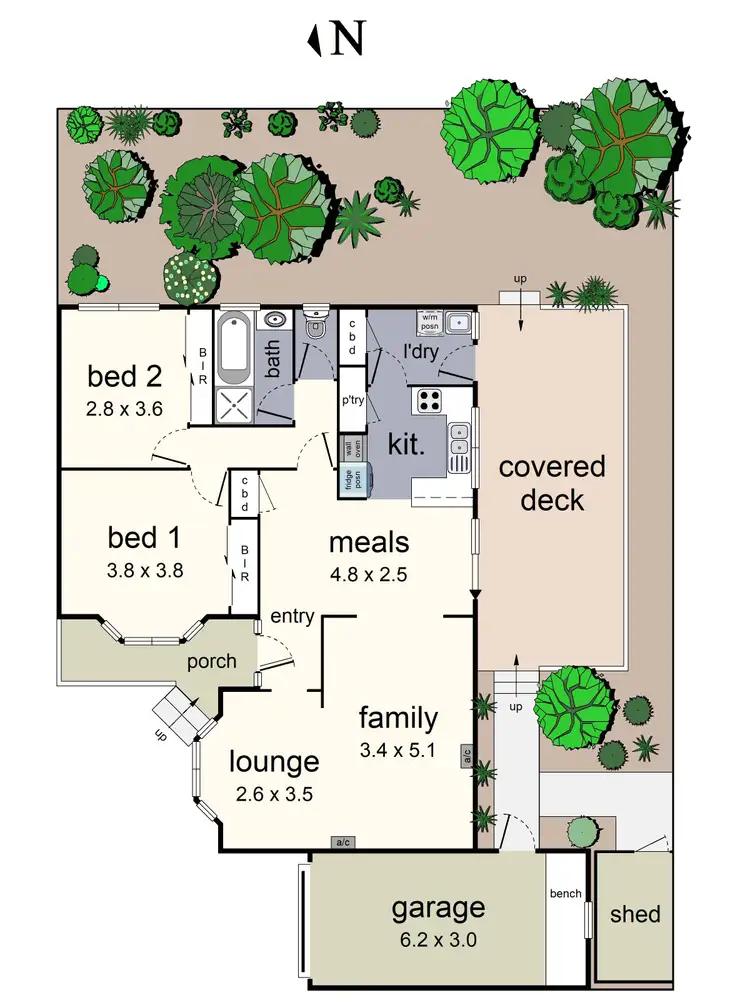 Floorplan of Homely unit listing, 3/15-17 Haig Street, Croydon VIC 3136
