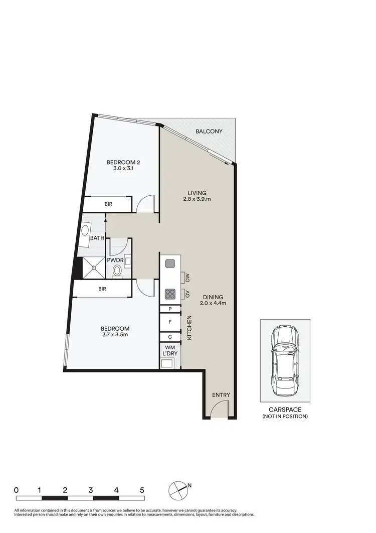Floorplan of Homely apartment listing, 410/338 Kings Way, South Melbourne VIC 3205