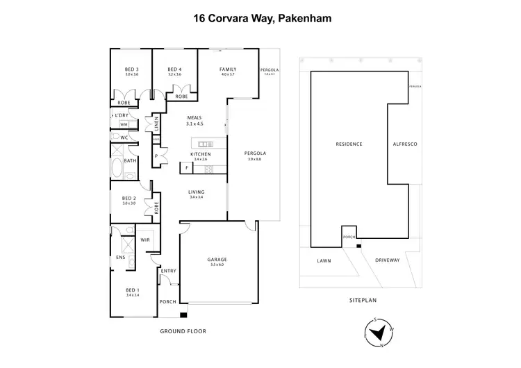 Floorplan of Homely house listing, 16 Corvara Way, Pakenham VIC 3810