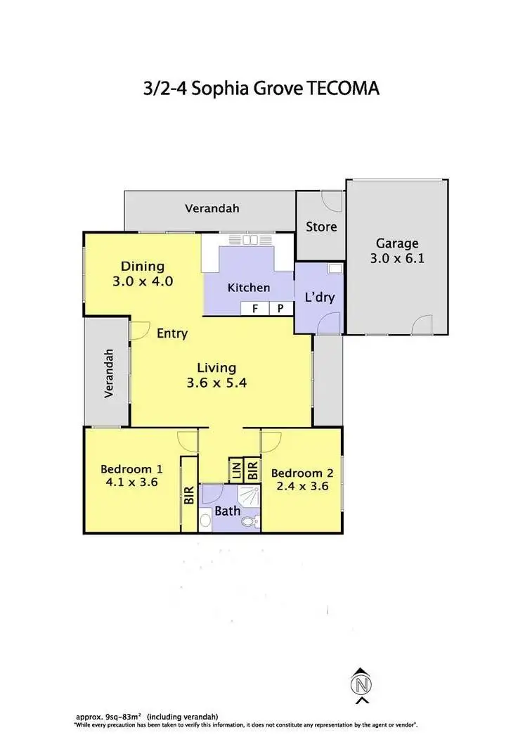 Floorplan of Homely unit listing, 3/2-4 Sophia Grove, Tecoma VIC 3160