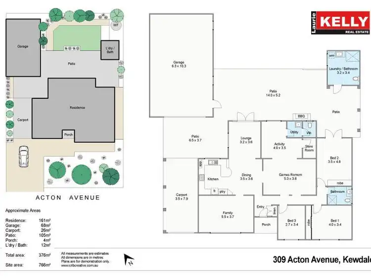 Floorplan of Homely house listing, 309 Acton Avenue, Kewdale WA 6105