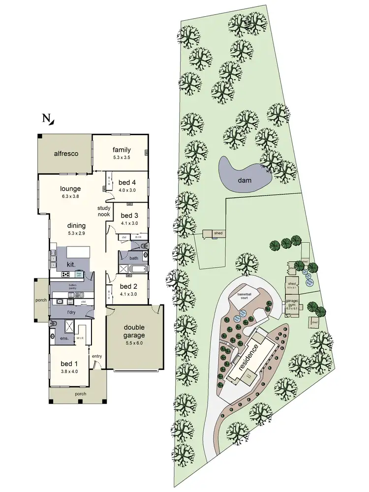 Floorplan of Homely house listing, 196 Killara Road, Gruyere VIC 3770