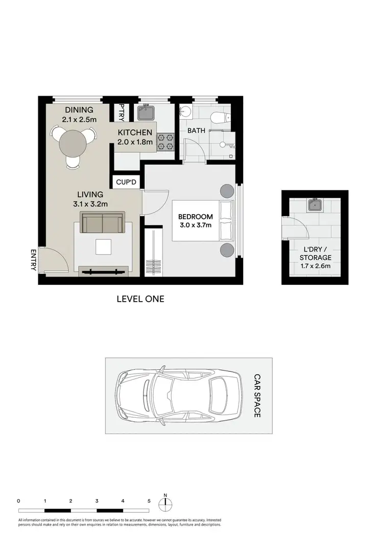 Floorplan of Homely apartment listing, 2/65 Holtermann Street, Crows Nest NSW 2065