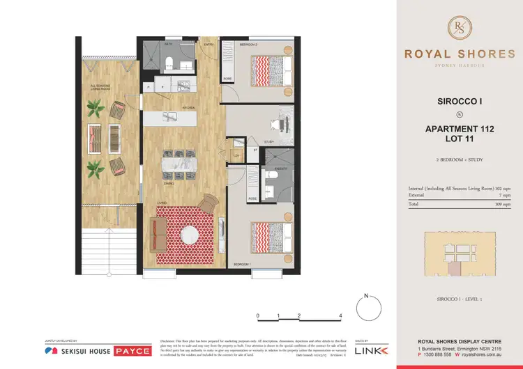 Floorplan of Homely apartment listing, 112/24-32 Koorine Street, Ermington NSW 2115