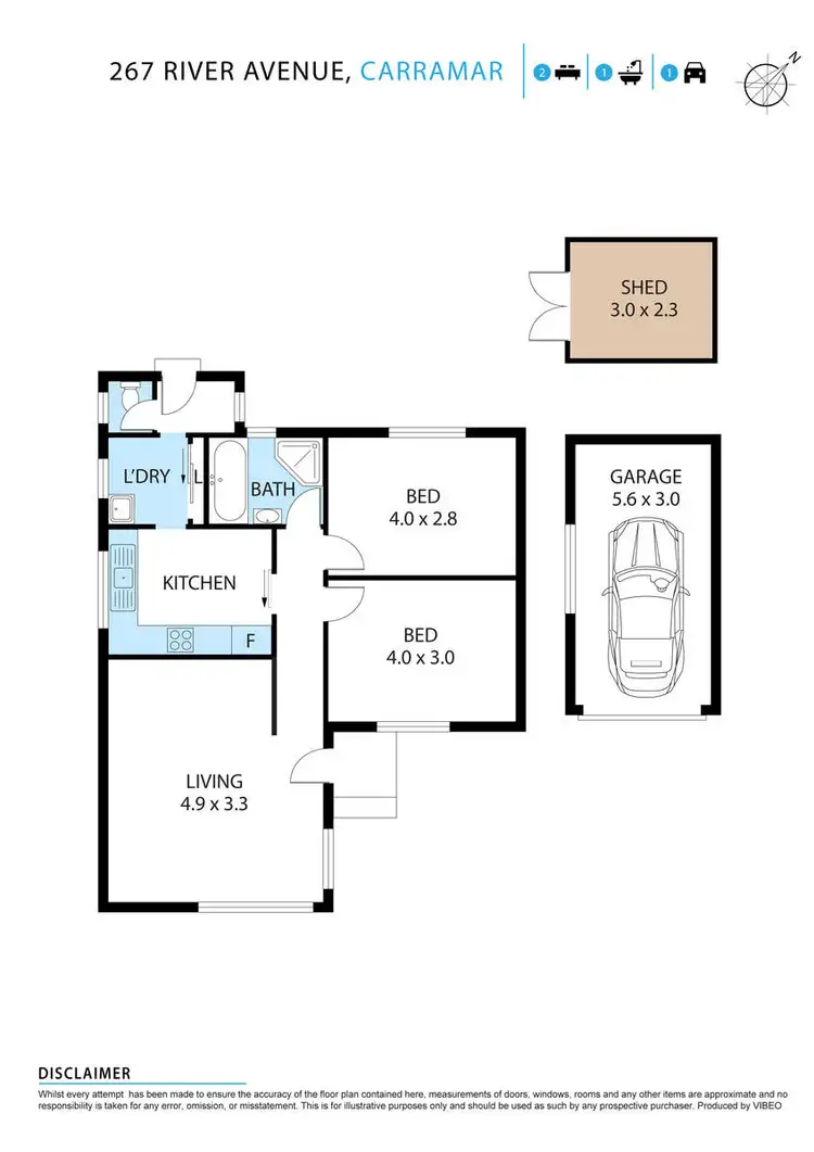 Floorplan of Homely house listing, 267 River Avenue, Carramar NSW 2163