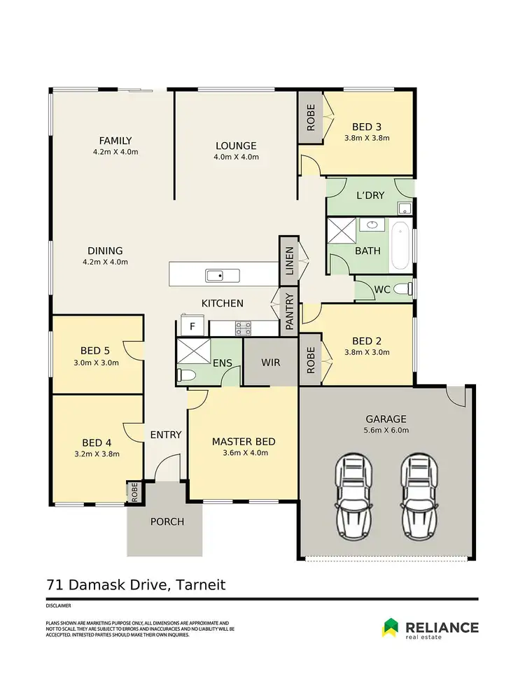 Floorplan of Homely house listing, 71 Damask Drive, Tarneit VIC 3029