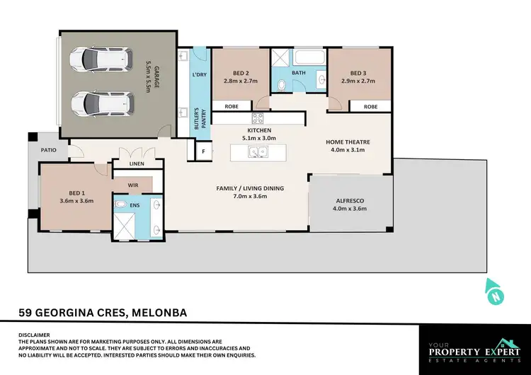 Floorplan of Homely house listing, 59 Georgina Crescent (Melonba), Marsden Park NSW 2765