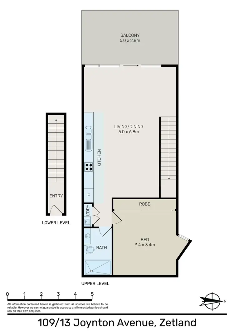 Floorplan of Homely unit listing, 109/13 Joynton Avenue, Zetland NSW 2017