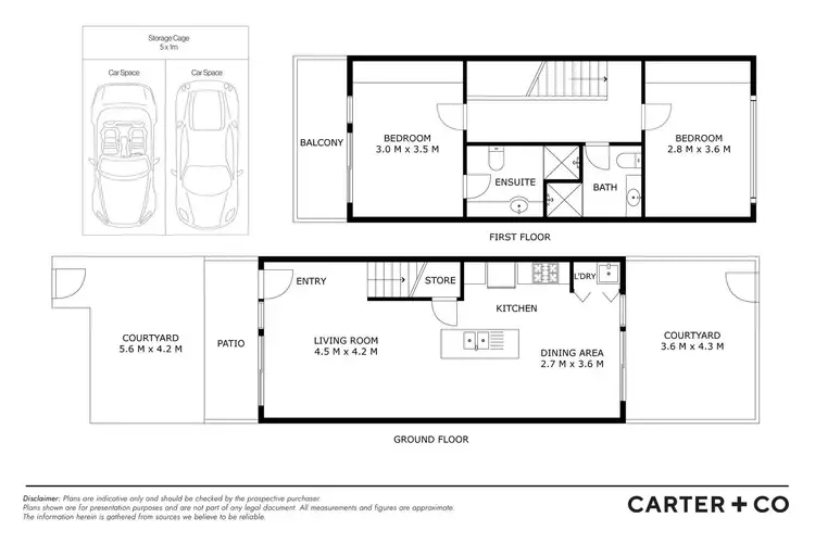 Floorplan of Homely townhouse listing, 8A Junee Street, Crace ACT 2911