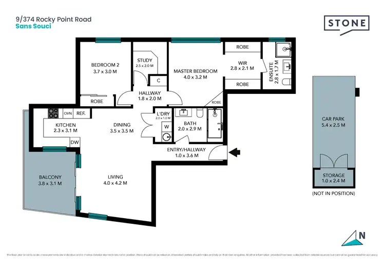 Floorplan of Homely unit listing, 9/374 Rocky Point Road, Sans Souci NSW 2219