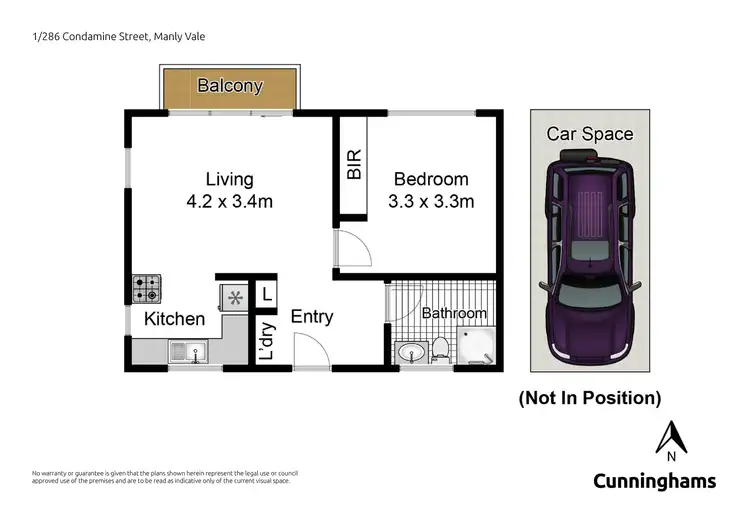 Floorplan of Homely apartment listing, 1/286 Condamine Street, Manly Vale NSW 2093