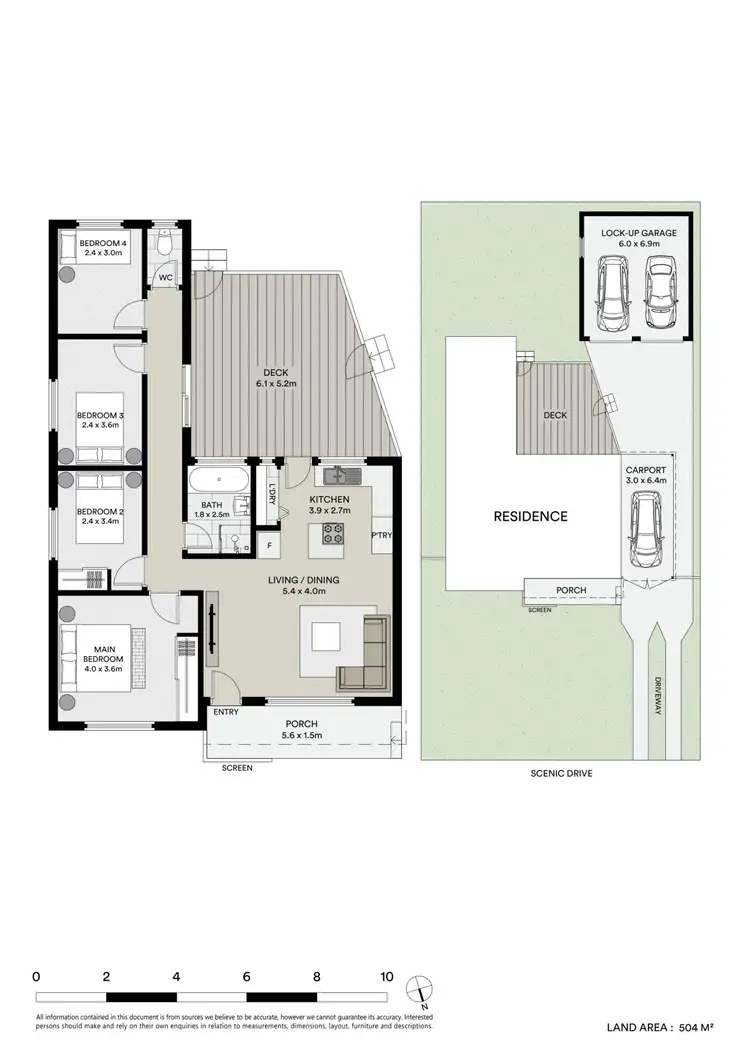 Floorplan of Homely house listing, 204 Scenic Drive, Budgewoi NSW 2262
