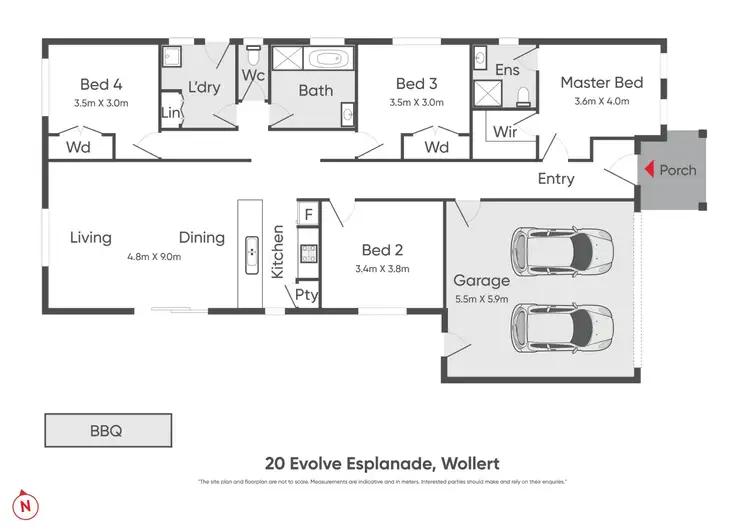 Floorplan of Homely house listing, 20 Evolve Esplanade, Wollert VIC 3750