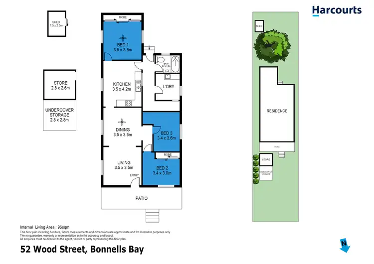 Floorplan of Homely house listing, 52 Wood Street, Bonnells Bay NSW 2264