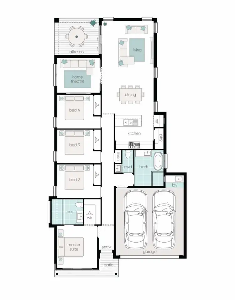 Floorplan of Homely house listing, Lot 834 Saxonvale Grove, Cessnock NSW 2325