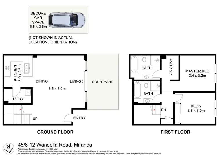 Floorplan of Homely apartment listing, 45/8-12 Wandella Road, Miranda NSW 2228