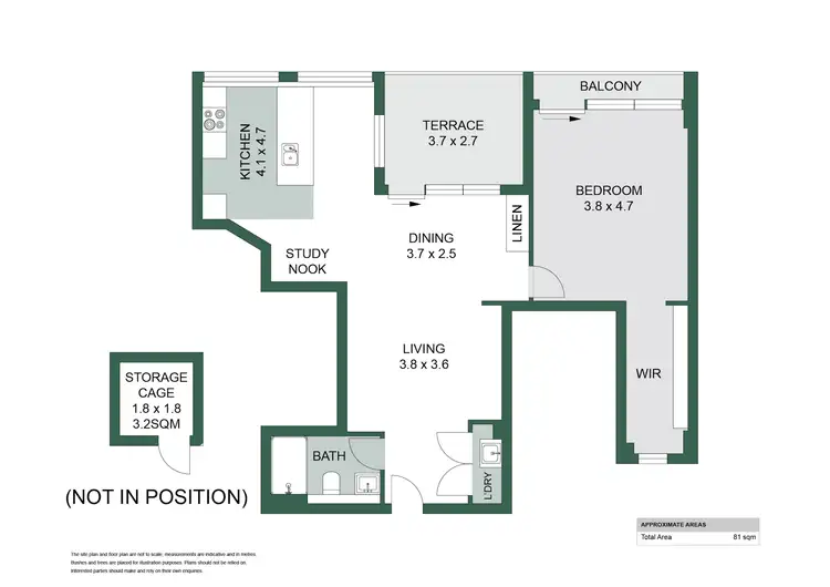 Floorplan of Homely apartment listing, 6/70 Chandos Street, St Leonards NSW 2065